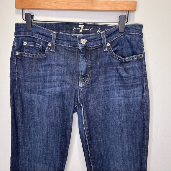 7 For All Mankind Dark Wash Bootcut Jeans Size 29 - Picture 3 of 13